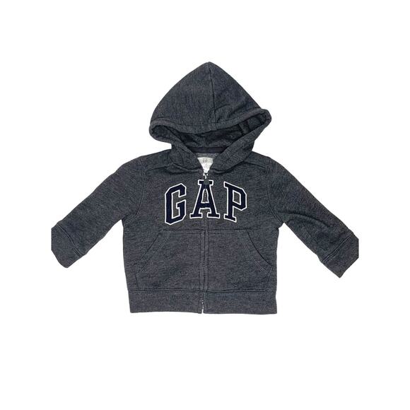 Gap Zip Up Hooded Sweatshirt Size 6-12 Months - Picture 1 of 5